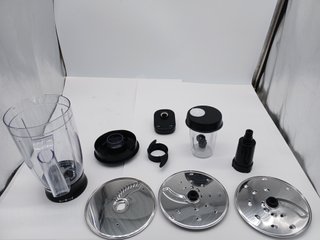 YASHE Procesador de Alimentos Multifuncional, 2,5L Bol & 1,5L Jarra, Batidora, Grinder, Exprimidor,