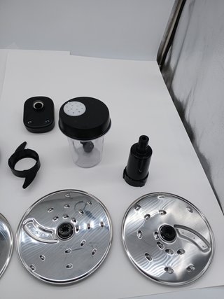 YASHE Procesador de Alimentos Multifuncional, 2,5L Bol & 1,5L Jarra, Batidora, Grinder, Exprimidor,