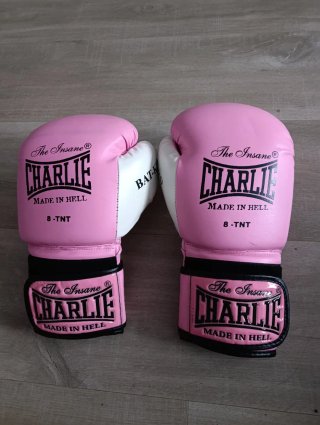 Guantes Boxeo Charlie Rosa 8oz