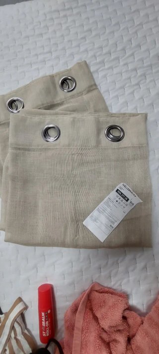 Cortinas beige IKEA