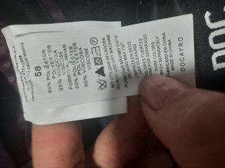 Chaqueta de hombre negra