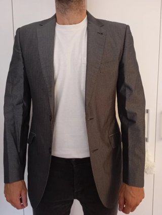 Americana El Corte Inglés gris satinada T.52