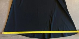 Gonna lunga Shein Curve nera a coste 1XL 48 50
