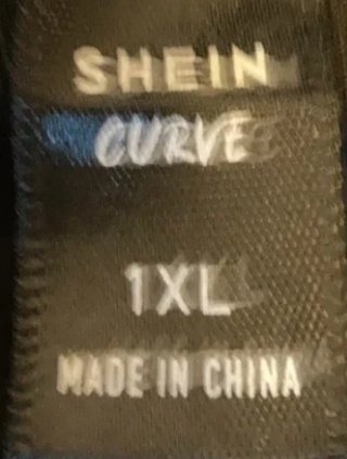 Gonna lunga Shein Curve nera a coste 1XL 48 50