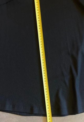 Gonna lunga Shein Curve nera a coste 1XL 48 50