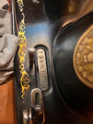 Máquina de coser antigua Singer