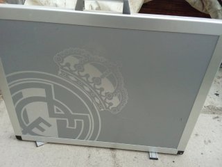 Maletín Aluminio Real Madrid Plata