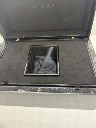 BVLGARI black XXL jeweller watch box scatola...