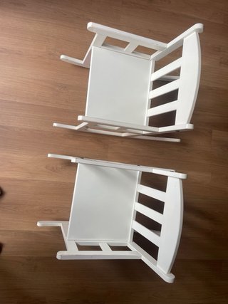 2 Mecedoras Niños Madera Blancas IKEA
