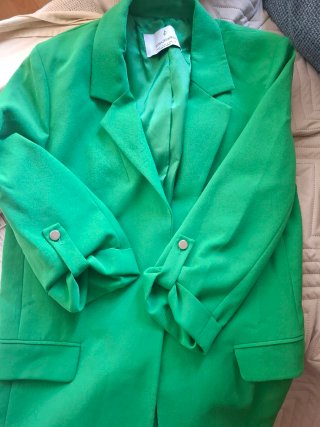 Blazer verde Stradivarius talla S