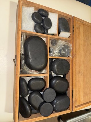 Kit Masaje Piedras + Calentador