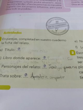 Religión católica, 5 Primaria