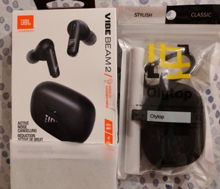 JBL Vibe Beam 2 + FUNDA + CEPILLO DE LIMPIEZA