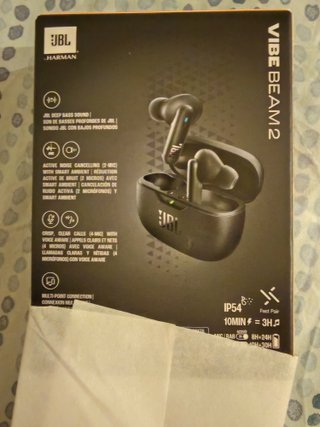 JBL Vibe Beam 2 + FUNDA + CEPILLO DE LIMPIEZA