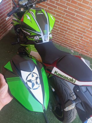 Kawasaki Z800 Naked Verde y Negra