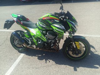 Kawasaki Z800 Naked Verde y Negra