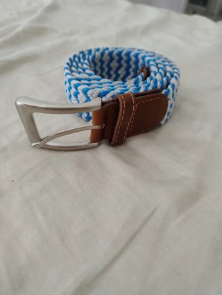 Cintura elasticizzata uomo blu e bianca