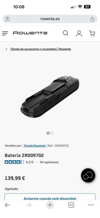 Batería Rowenta X-Force Flex 32,4V ZR009702