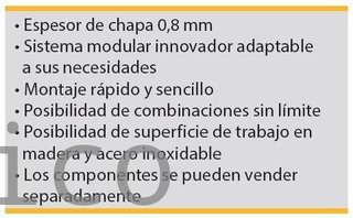 Conjunto Taller 5 Módulos S/Acero Inox Alyco 199995