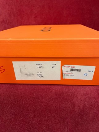 Botines Dibia grises con cuña y plataforma 42