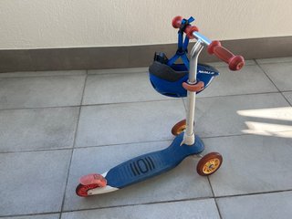 Patinete infantil Btwin + Casco Azul