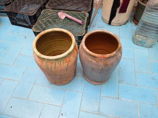 Orzas de terracota para maceteros