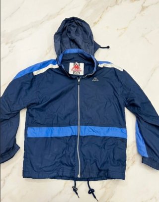 Chaqueta Kappa Vintage con Capucha Azul Talla XS