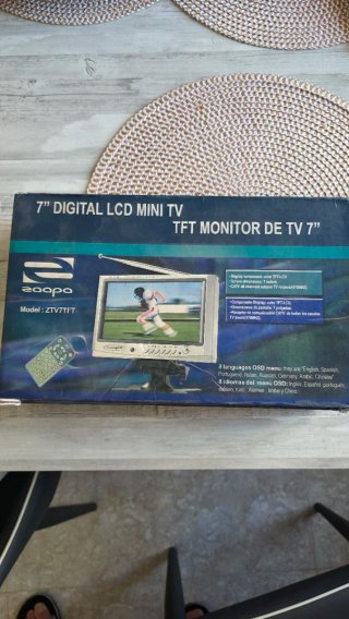Mini TV LCD 7 Zaapa ZTV7TFT