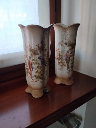 Coppia vasi Crown Ducal ware inglesi