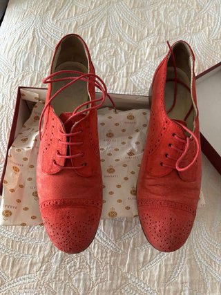 Zapatos Barrats Piel Roja Talla 38