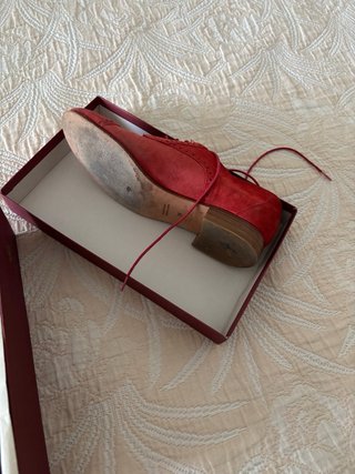 Zapatos Barrats Piel Roja Talla 38