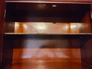 Mueble Comedor Madera y Cristal
