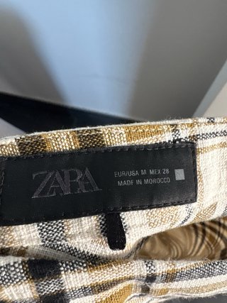 Falda Zara Talla M Cuadros