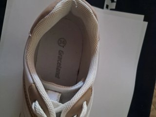 Botines  Beige y Blanco