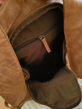 Mochila Cuero Legítimo Antirrobo Unisex