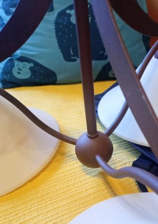 Lámpara de techo de forja