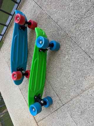 2 Monopattini Bambino Blu e Verde