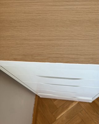 Escritorio Ikea Alex (madera y blanco)