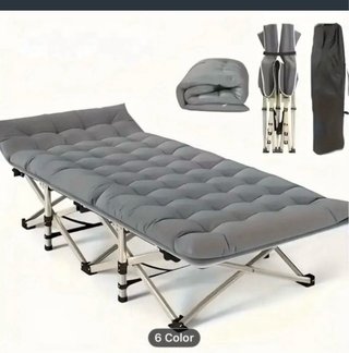 Cama Plegable Portátil Gris