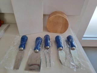 Set coltelli formaggio blu