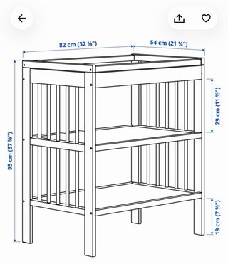 Cambiador IKEA GULLIVER + cojín