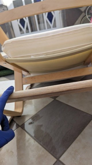 Sillón Ikea Madera Blanco
