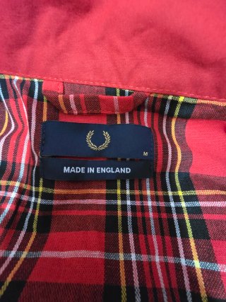 Chaqueta Harrington Fred Perry Roja