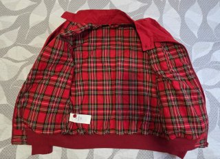 Chaqueta Harrington Fred Perry Roja