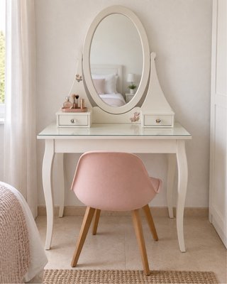 Tocador IKEA HEMNES con espejo - Blanco