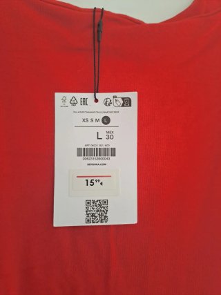 Bershka Traje Rojo Talla L