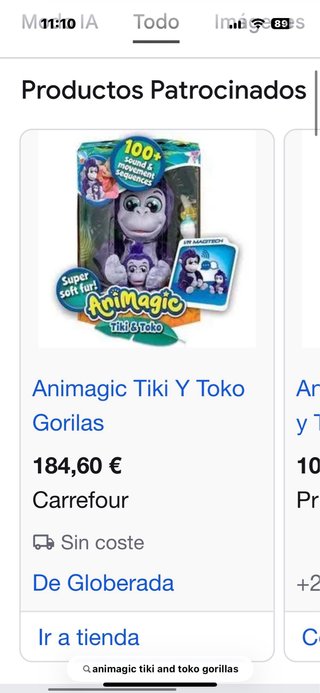 Animagic Tiki & Toko Gorilas Peluche