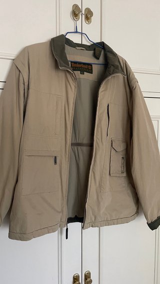 Chaqueta Timberland Hombre Beige/Verde Talla L