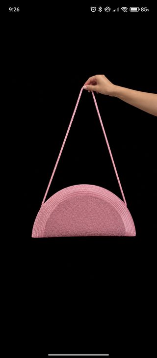 Bolso rosa borrego