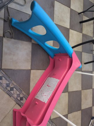 Tobogán infantil Smoby azul y rosa